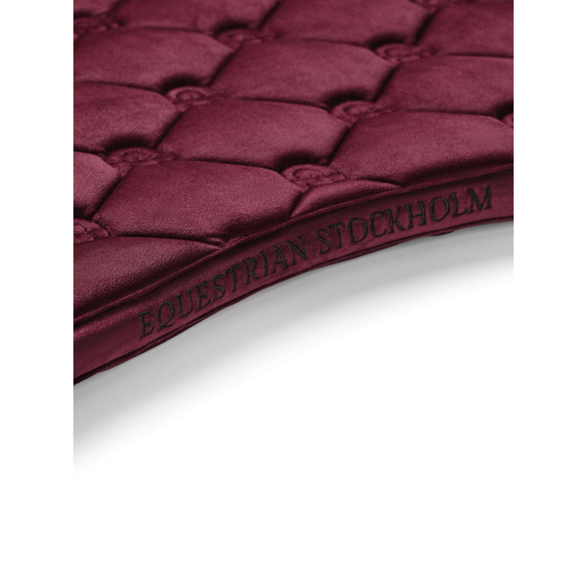 Equestrian Stockholm Tapis de Selle Velvet de Saut Merlot