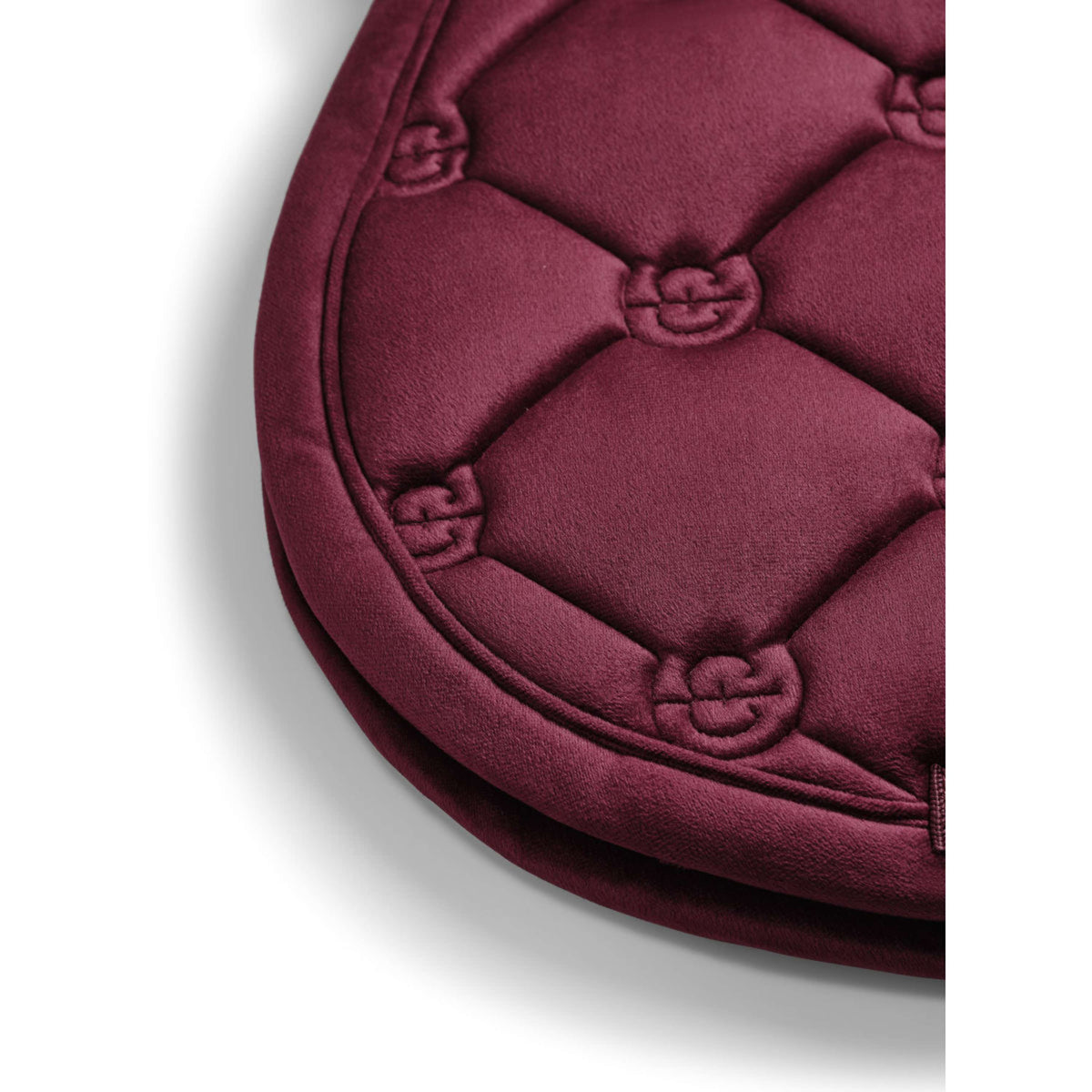 Equestrian Stockholm Tapis de Selle Velvet de Saut Merlot