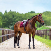 Equestrian Stockholm Tapis de Selle Velvet de Saut Merlot