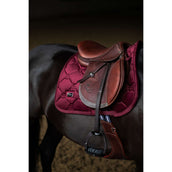 Equestrian Stockholm Tapis de Selle Velvet de Saut Merlot