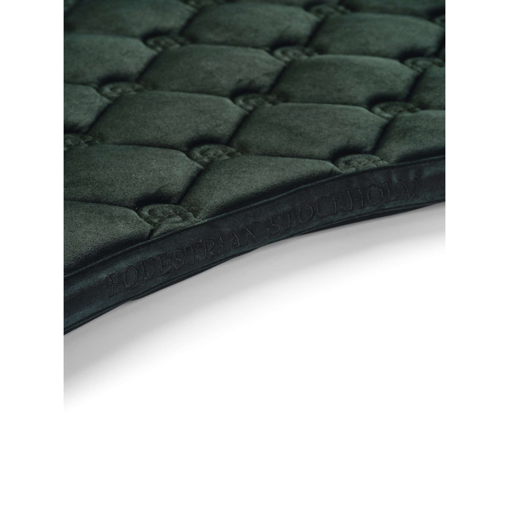 Equestrian Stockholm Tapis de Selle Velvet Dressage Sycamore Green