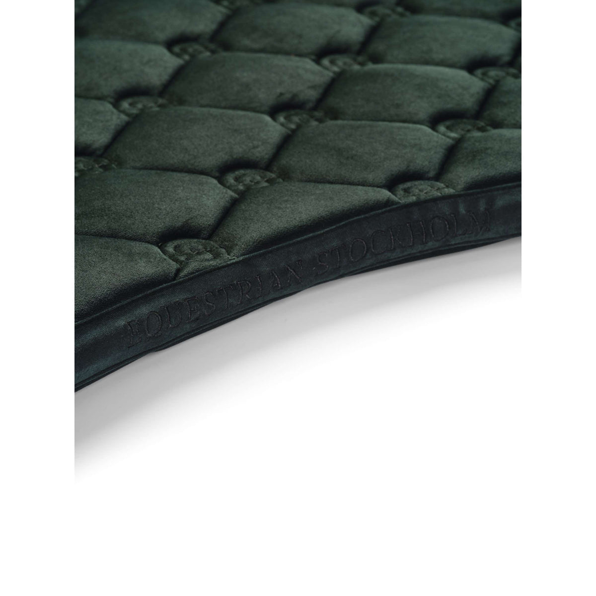 Equestrian Stockholm Tapis de Selle Velvet Dressage Sycamore Green