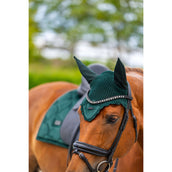 Equestrian Stockholm Bonnet Anti-Mouches Velvet Sycamore Green