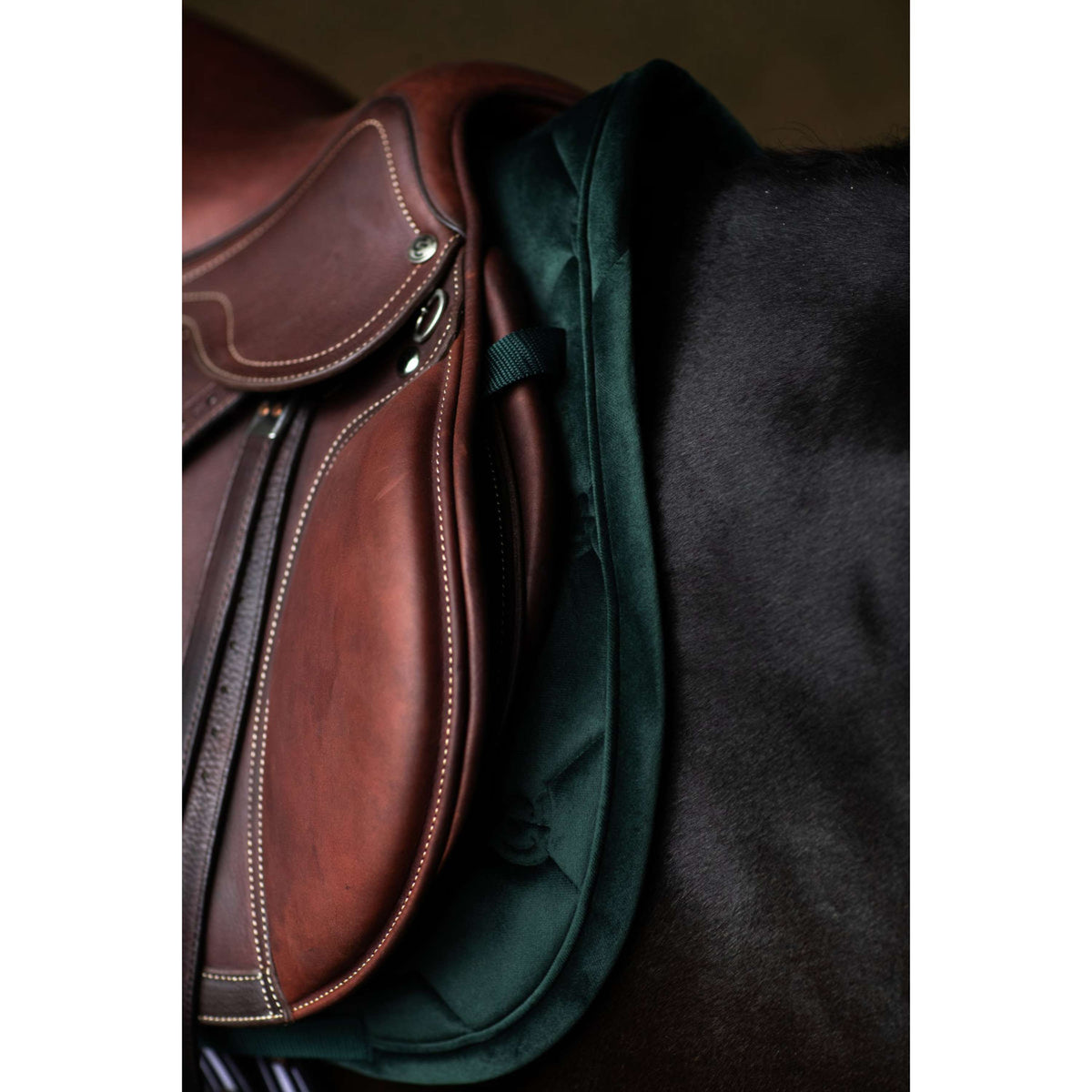 Equestrian Stockholm Tapis de Selle Velvet de Saut Sycamore Green
