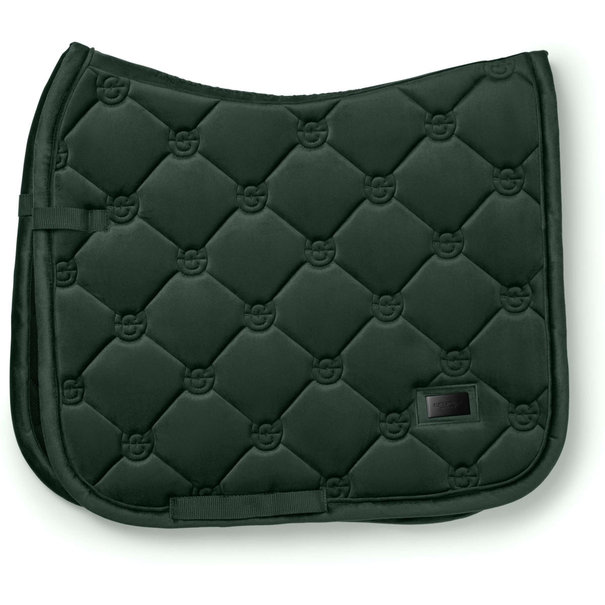 Equestrian Stockholm Tapis de Selle Velvet Dressage Sycamore Green
