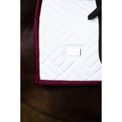 Equestrian Stockholm Tapis de Selle Modern Dressage Blanc/Merlot