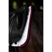 Equestrian Stockholm Tapis de Selle Modern Dressage Blanc/Merlot