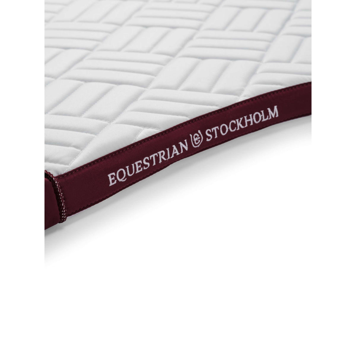 Equestrian Stockholm Tapis de Selle Modern Dressage Blanc/Merlot
