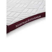Equestrian Stockholm Tapis de Selle Modern Dressage Blanc/Merlot