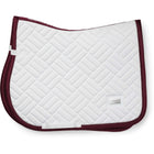 Equestrian Stockholm Tapis de Selle Modern de Saut Blanc/Merlot