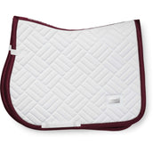 Equestrian Stockholm Tapis de Selle Modern de Saut Blanc/Merlot
