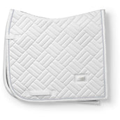Equestrian Stockholm Tapis de Selle Modern Dressage White Silver