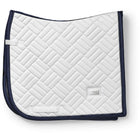 Equestrian Stockholm Tapis de Selle Modern Dressage blanc/marine