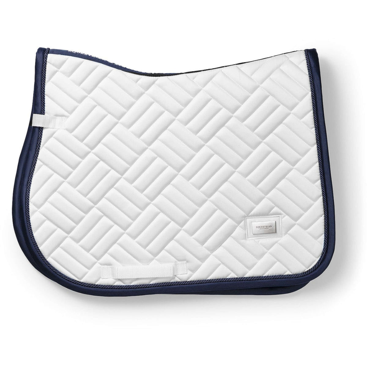 Equestrian Stockholm Tapis de Selle Modern de Saut blanc/marine