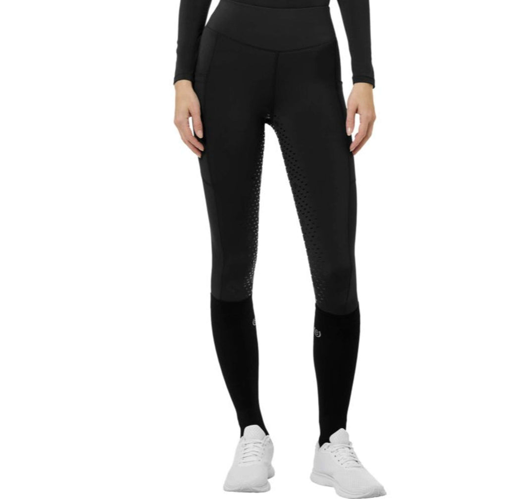 Equestrian Stockholm L'hiver Legging d'Équitation Movement Full Grip Noir
