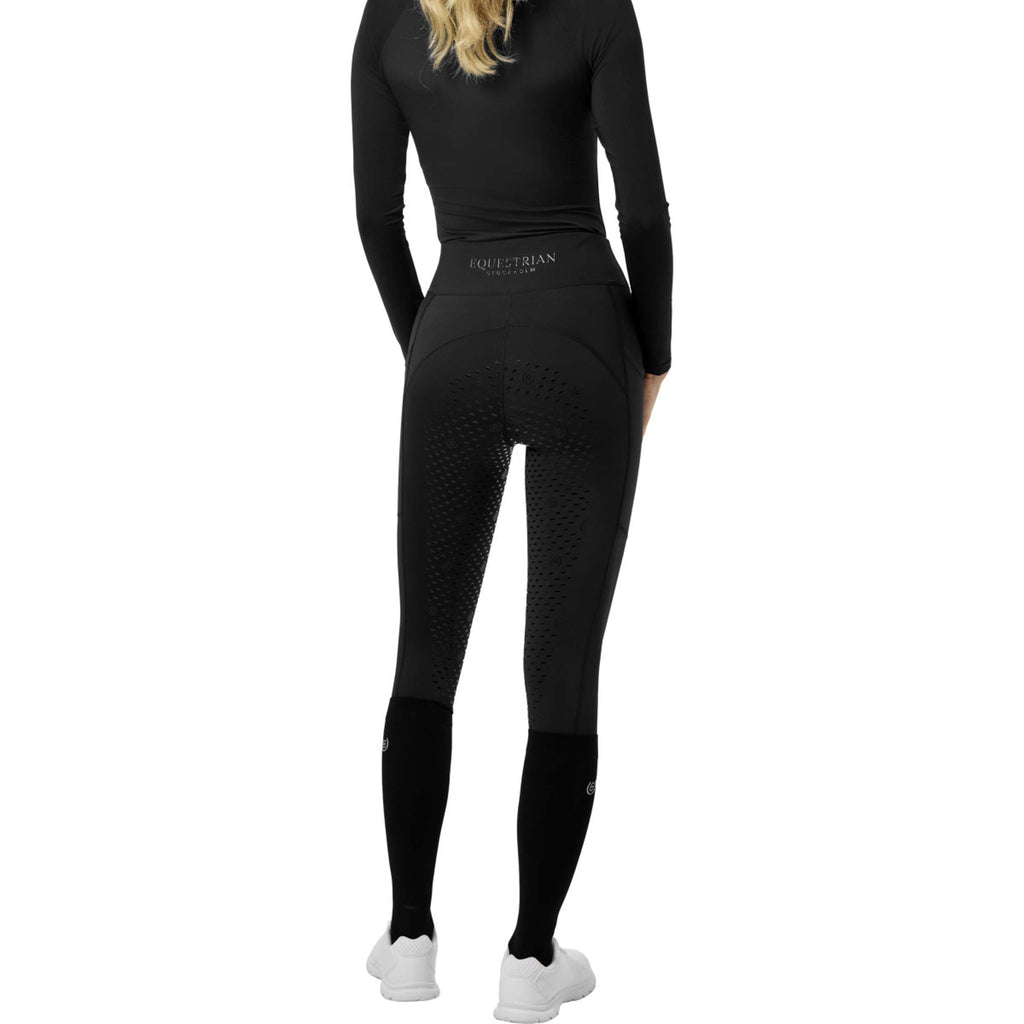 Equestrian Stockholm L'hiver Legging d'Équitation Movement Full Grip Noir