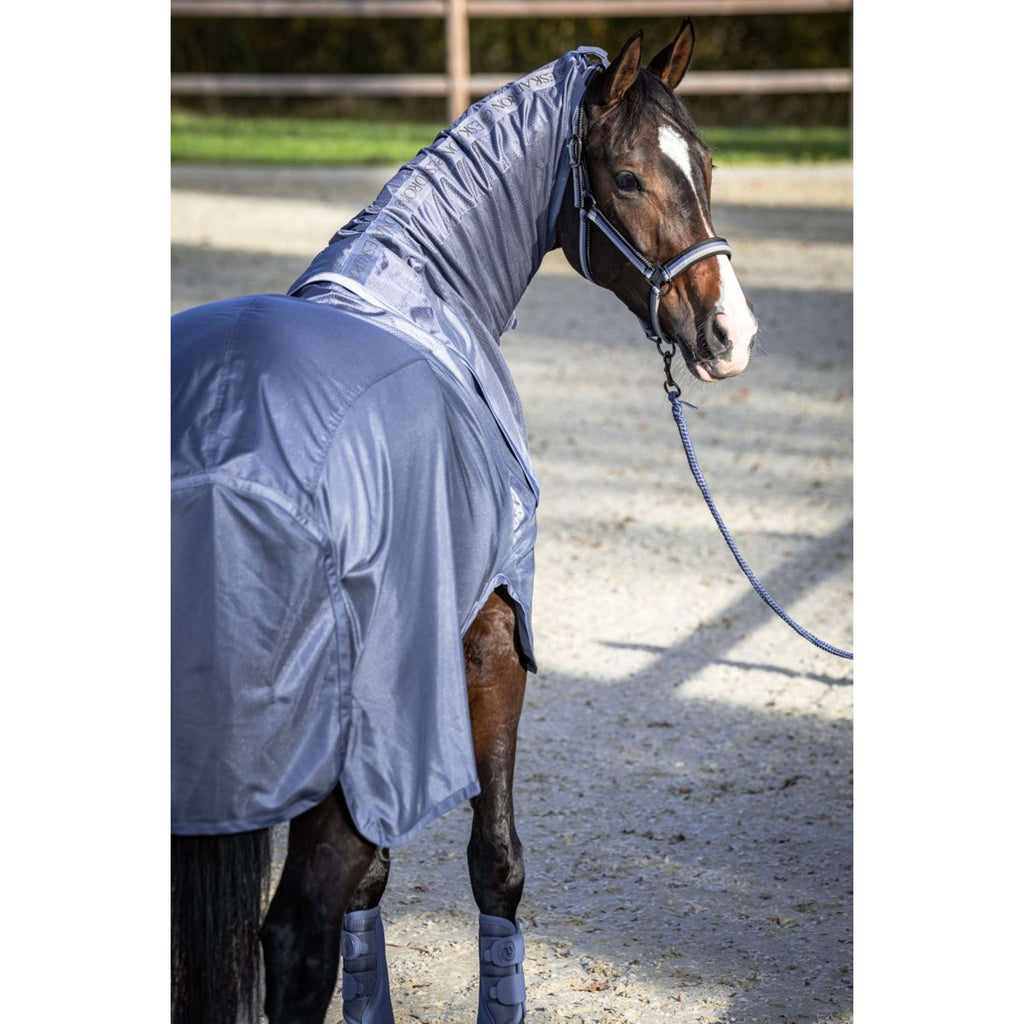 Eskadron Couverture Anti-Mouches Platinum '26 Waterproof avec Couvre-cou Amovible Slate Blue