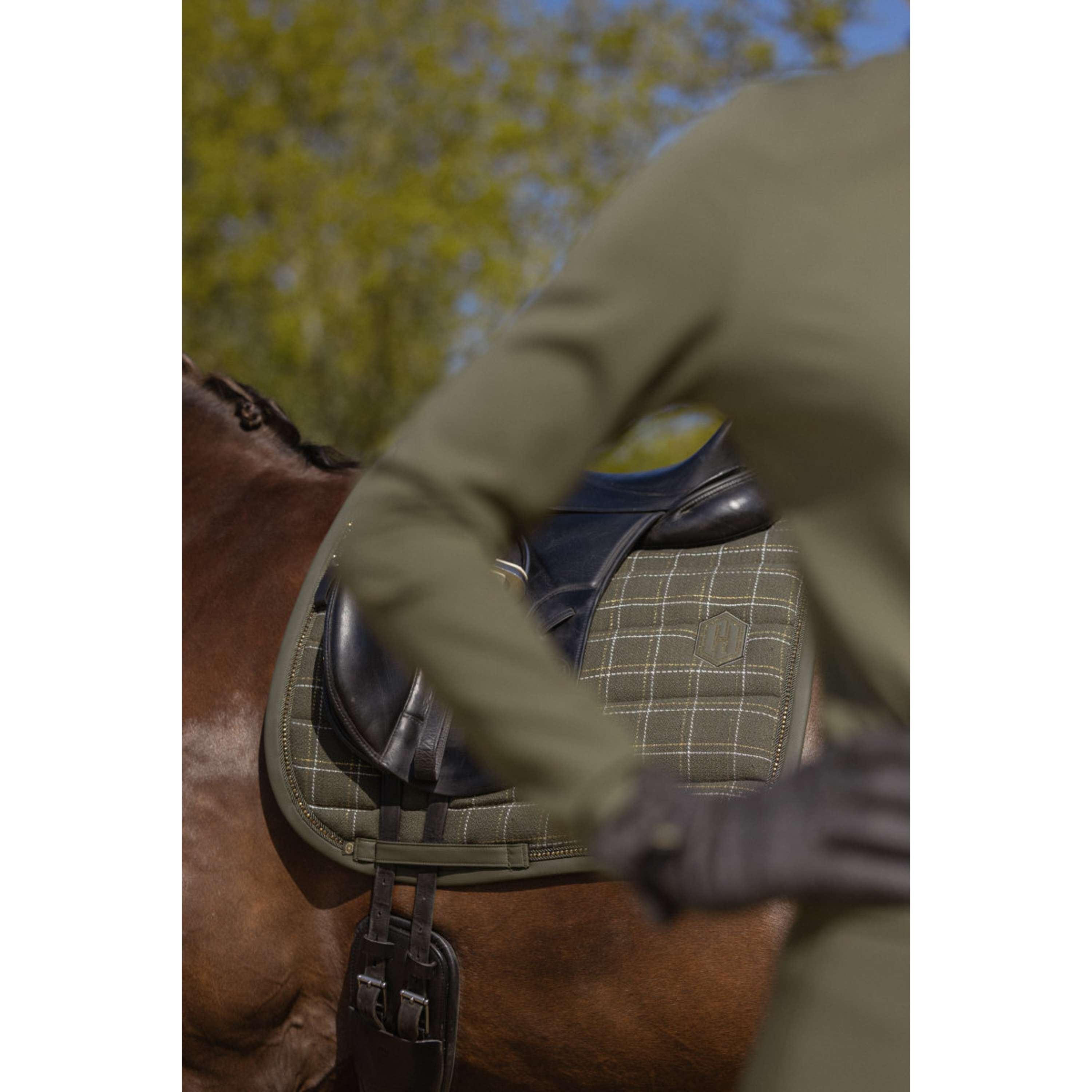 Eskadron Tapis de Selle Heritage Bouclé Crystal Dressage Deep Moss