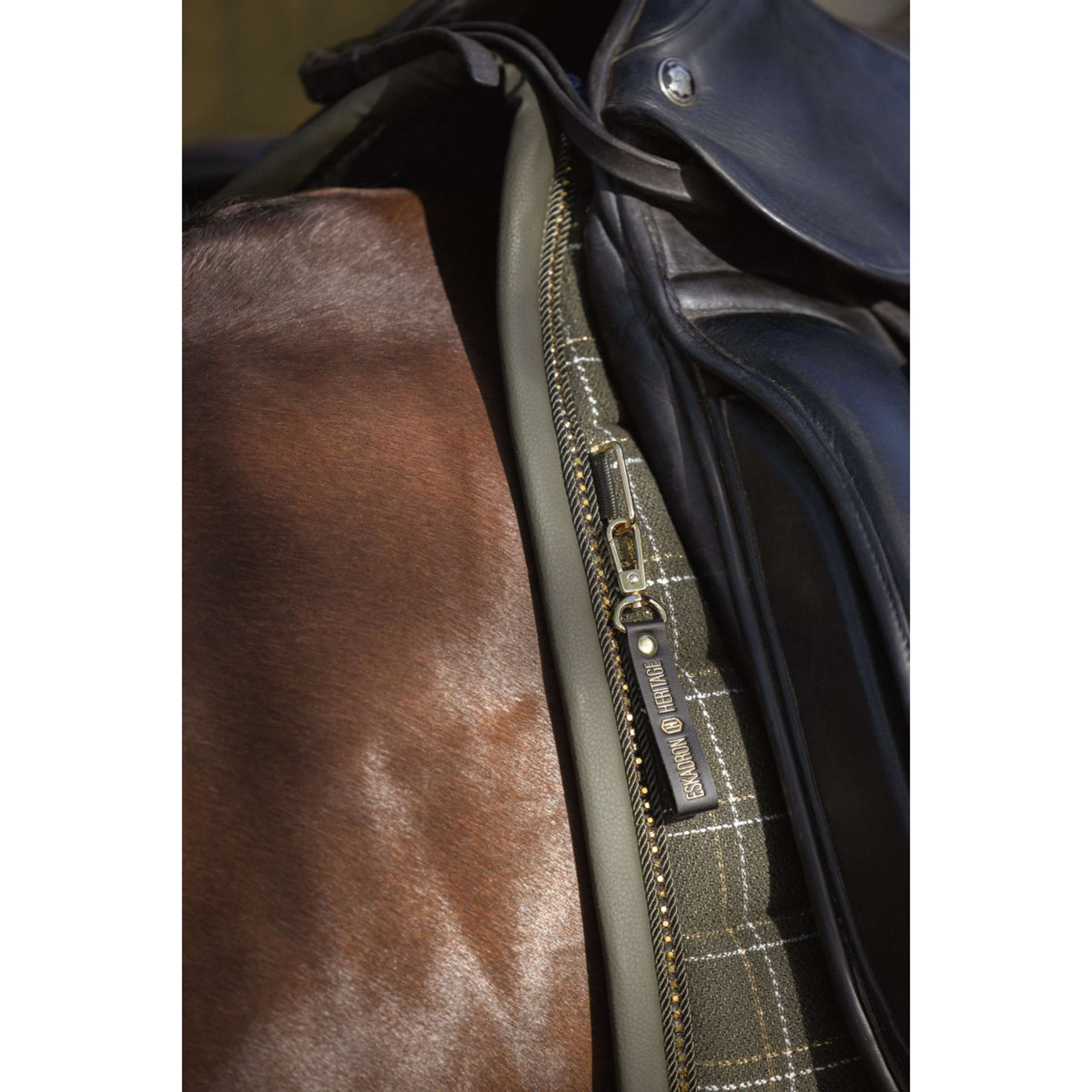 Eskadron Tapis de Selle Heritage Bouclé Crystal Dressage Deep Moss
