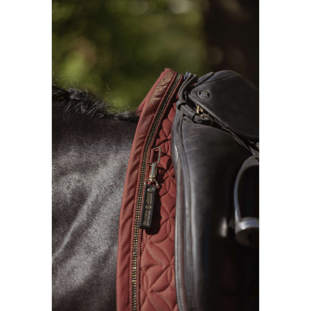 Eskadron Tapis de Selle Heritage Glam Crystal Dressage Merlot