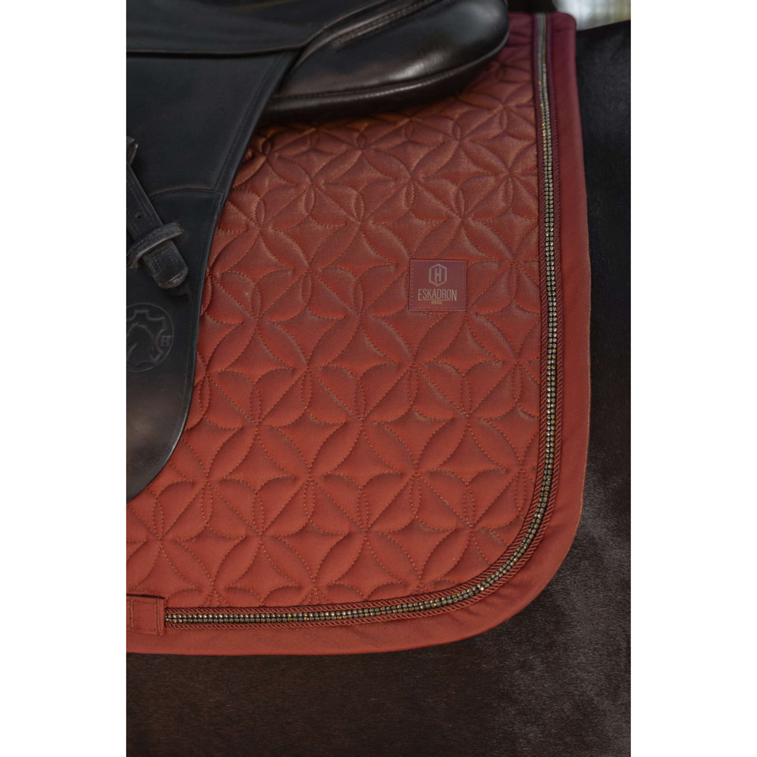Eskadron Tapis de Selle Heritage Glam Crystal Polyvalence Merlot