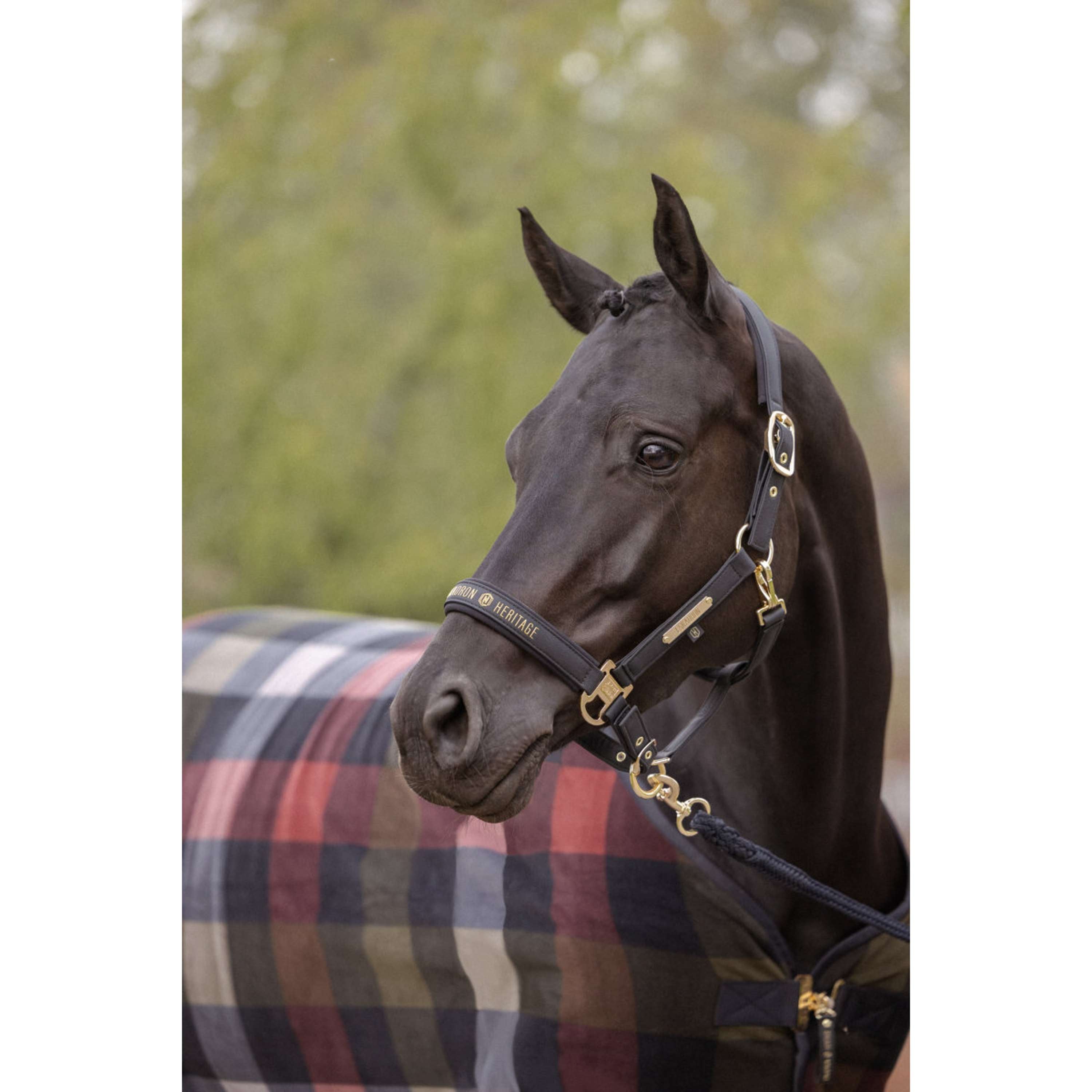 Eskadron Couvertures Anti-Transpiration Heritage Fleece Check Noir/Deep Moss/Merlot/Ash