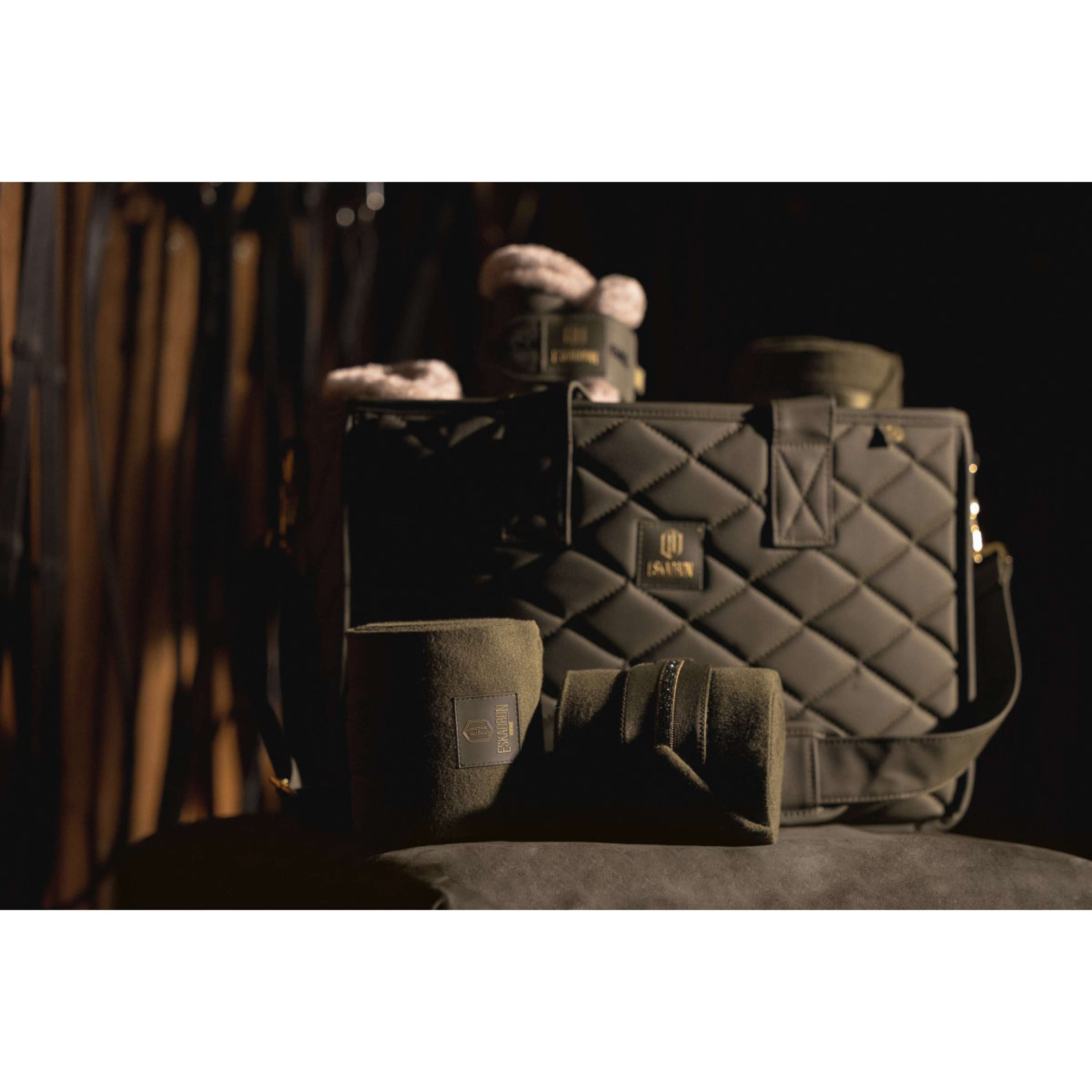 Eskadron Grooming Bag Heritage Faux Leather Deep Moss
