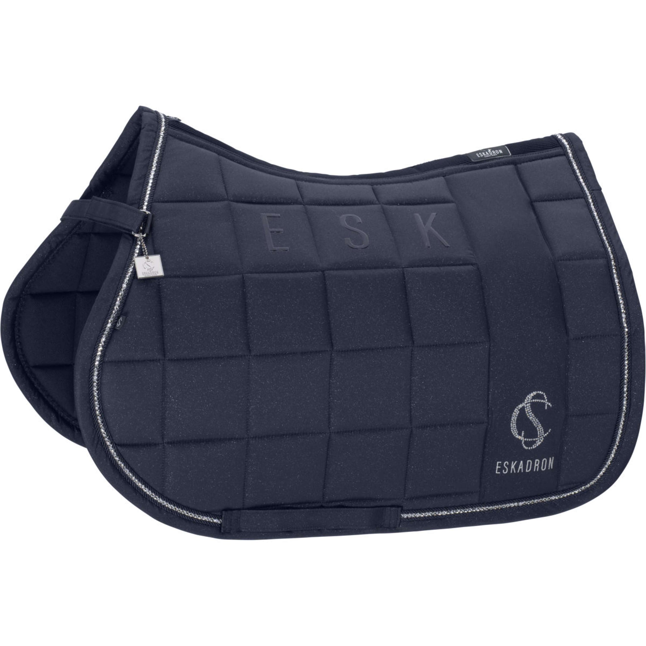 Eskadron Tapis de Selle Classic Sports Big Square Sparkle Polyvalent Marin Eskadron Tapis de Selle Classic Sports Big Square Sparkle Polyvalent Marin