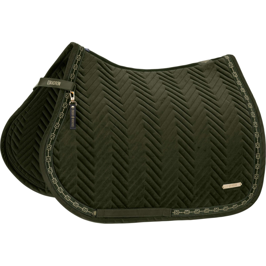 Eskadron Tapis de Selle Heritage Velvet Polyvalence Deep Moss