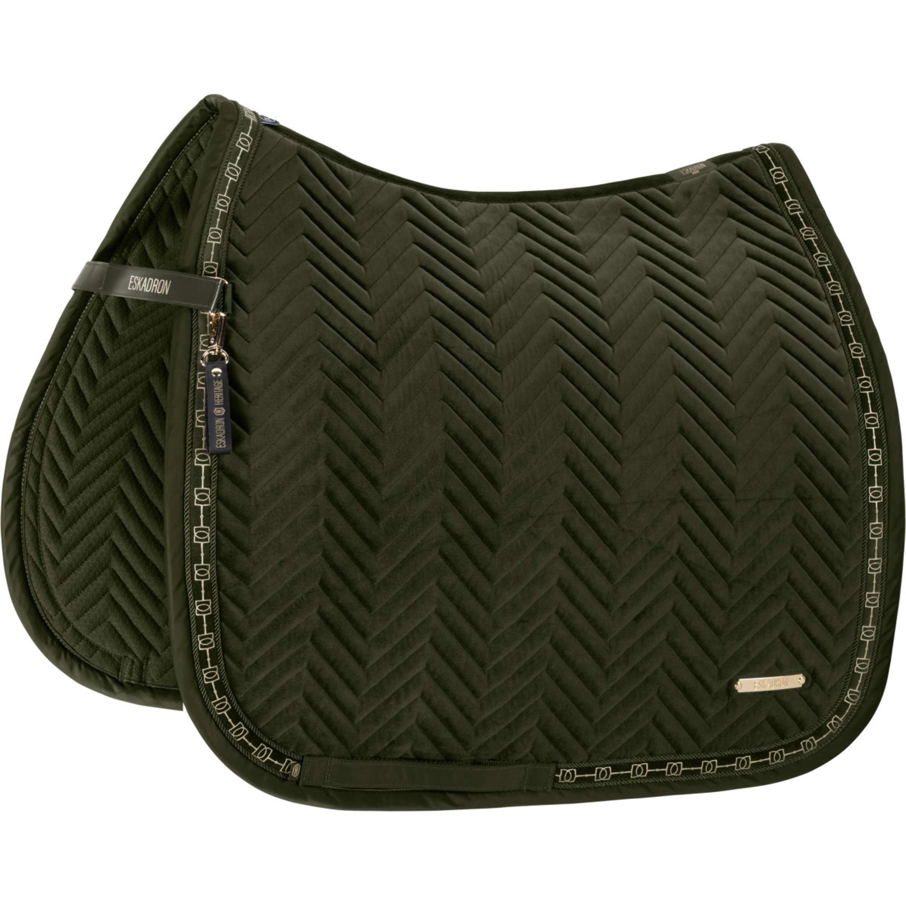 Eskadron Tapis de Selle Heritage Velvet Dressage Deep Moss