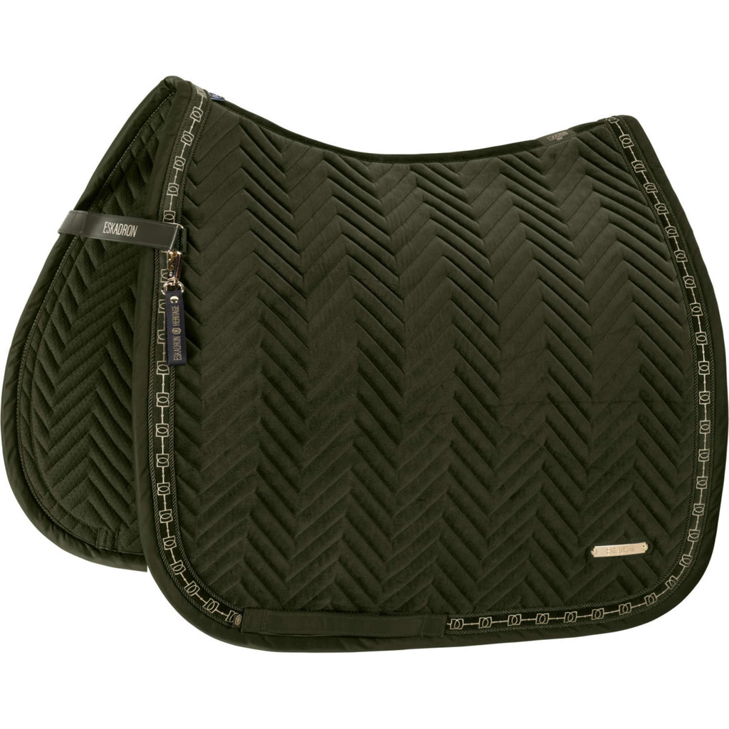 Eskadron Tapis de Selle Heritage Velvet Dressage Deep Moss