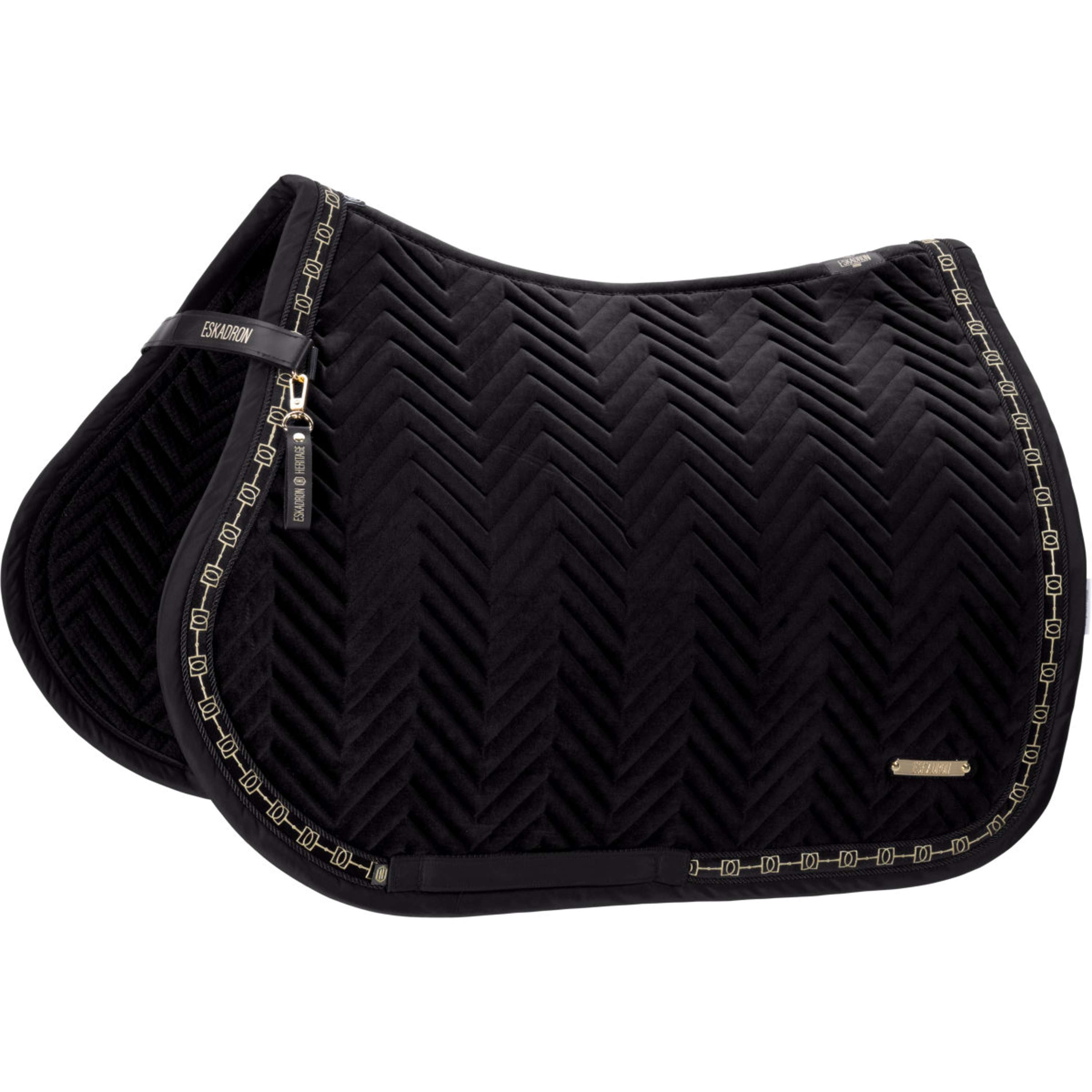 Eskadron Tapis de Selle Heritage Velvet Polyvalence Noir