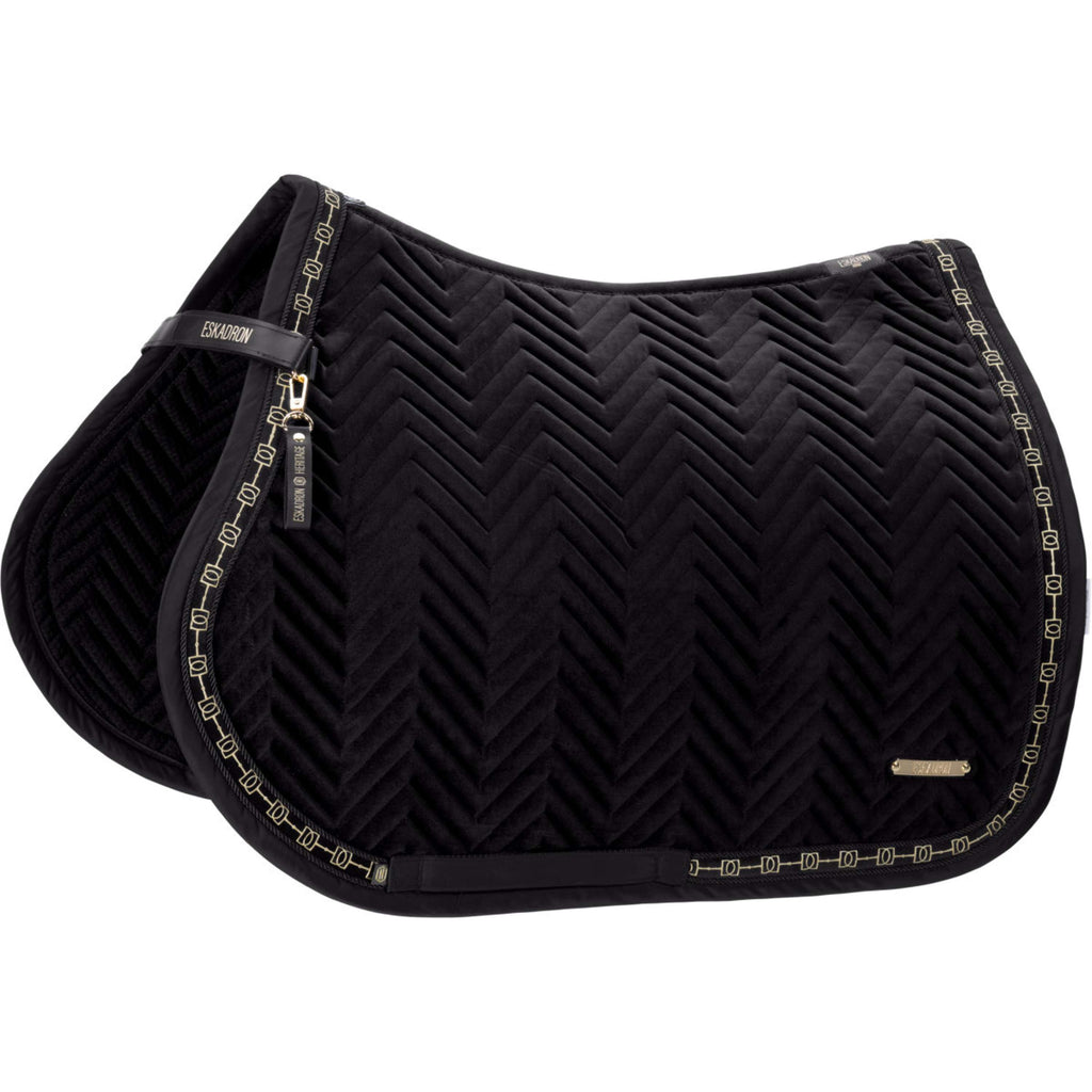 Eskadron Tapis de Selle Heritage Velvet Polyvalence Noir