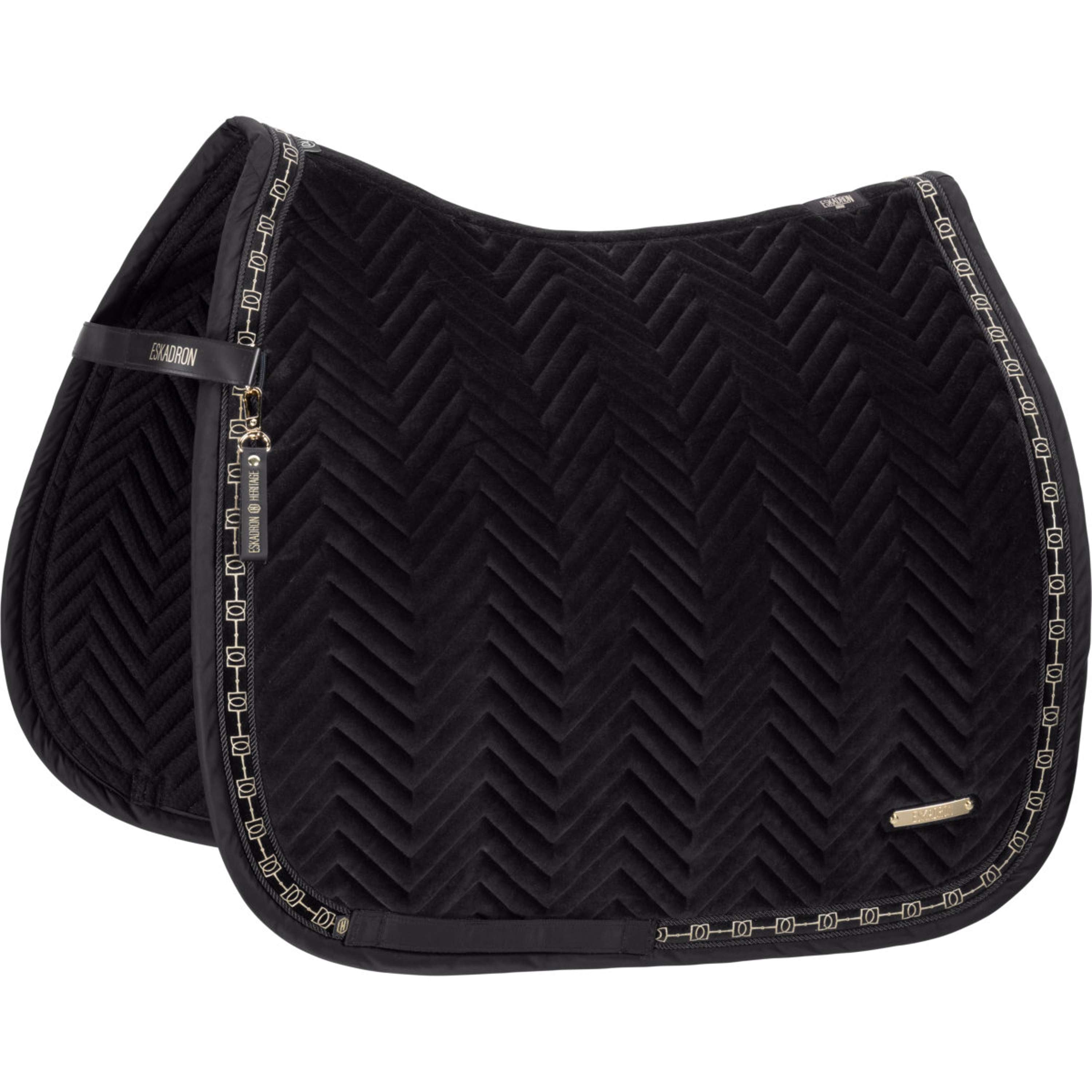 Eskadron Tapis de Selle Heritage Velvet Dressage Noir