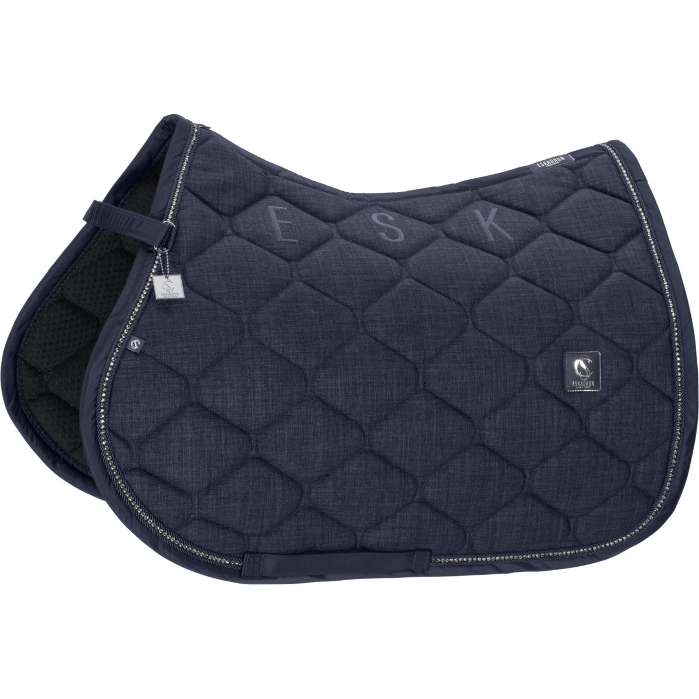 Eskadron Tapis de Selle Classic Sports Bouclé Crustal Polyvalent Marin Eskadron Tapis de Selle Classic Sports Bouclé Crustal Polyvalent Marin