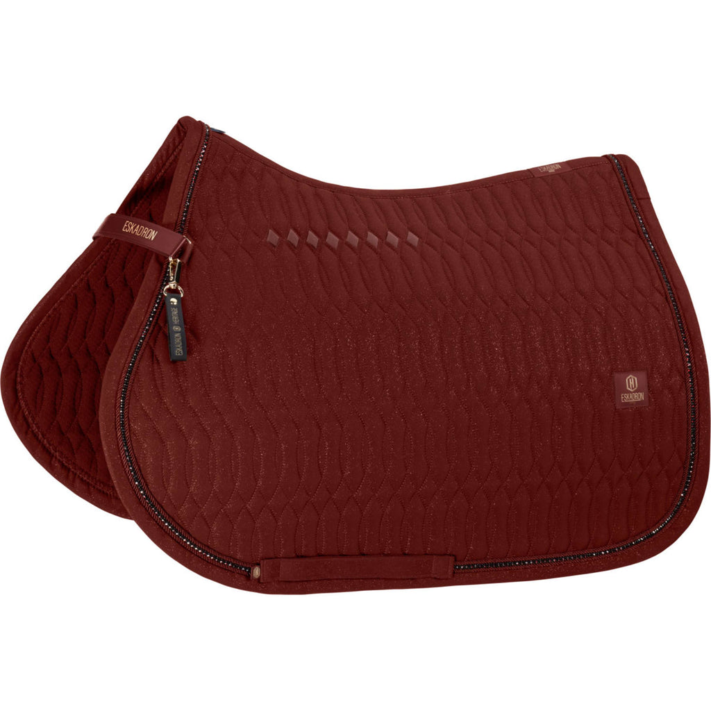 Eskadron Tapis de Selle Heritage Sparkle Crystal Polyvalence Merlot