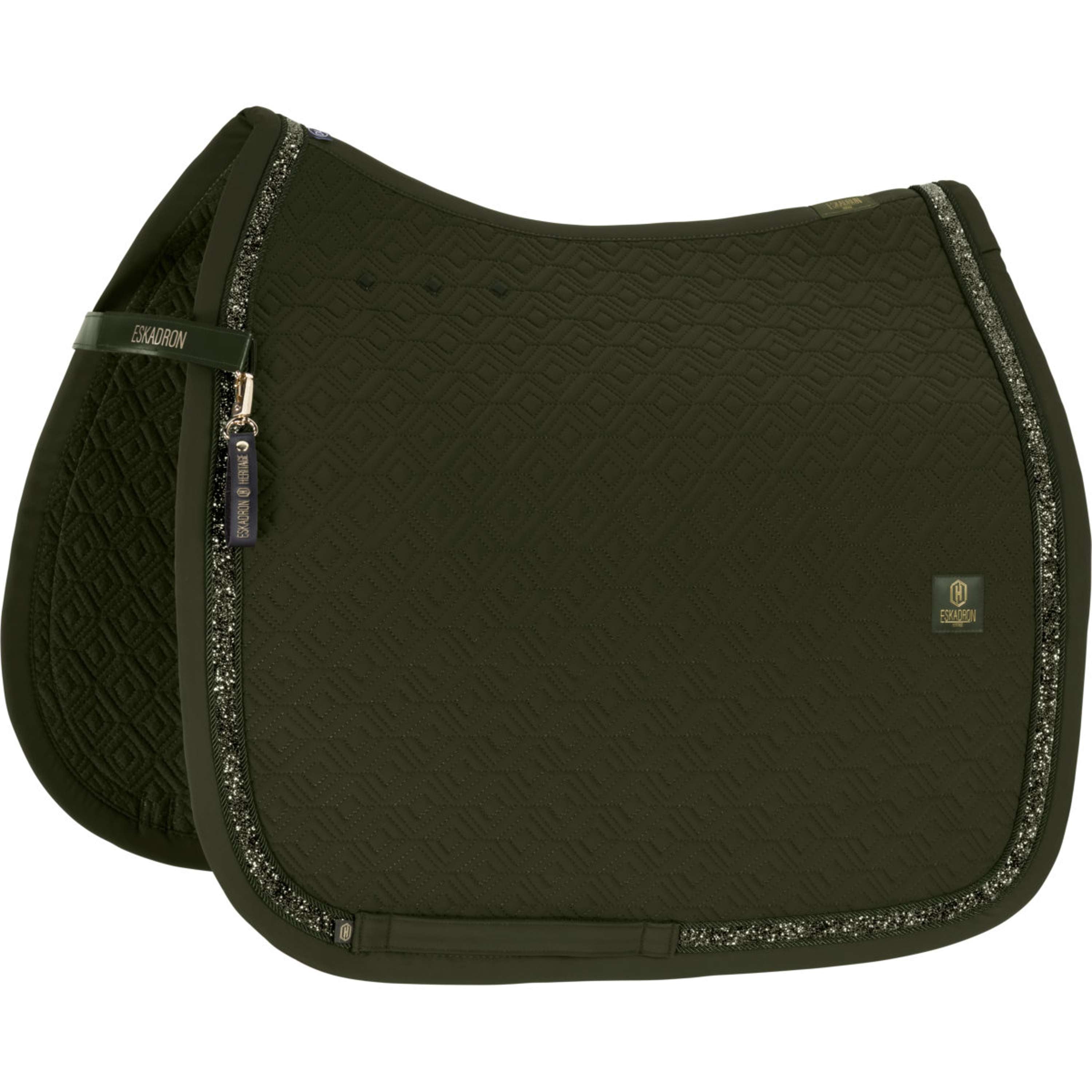 Eskadron Tapis de Selle Heritage Pro Soft Jewel Dressage Deep Moss