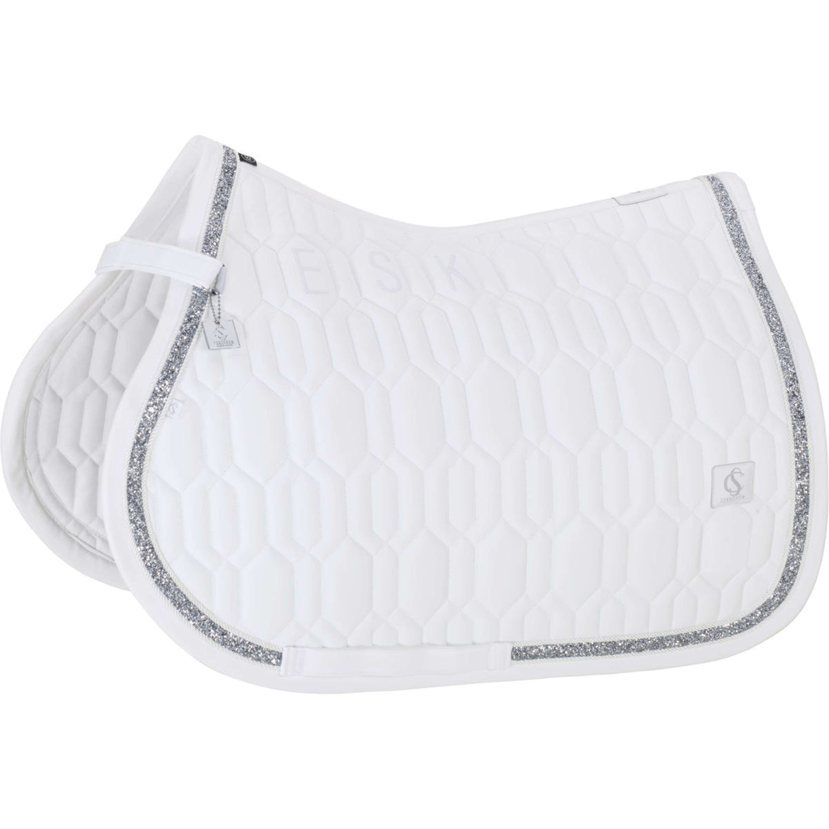 Eskadron Tapis de Selle Classic Sports Softshell Jewel Polyvalent Blanc