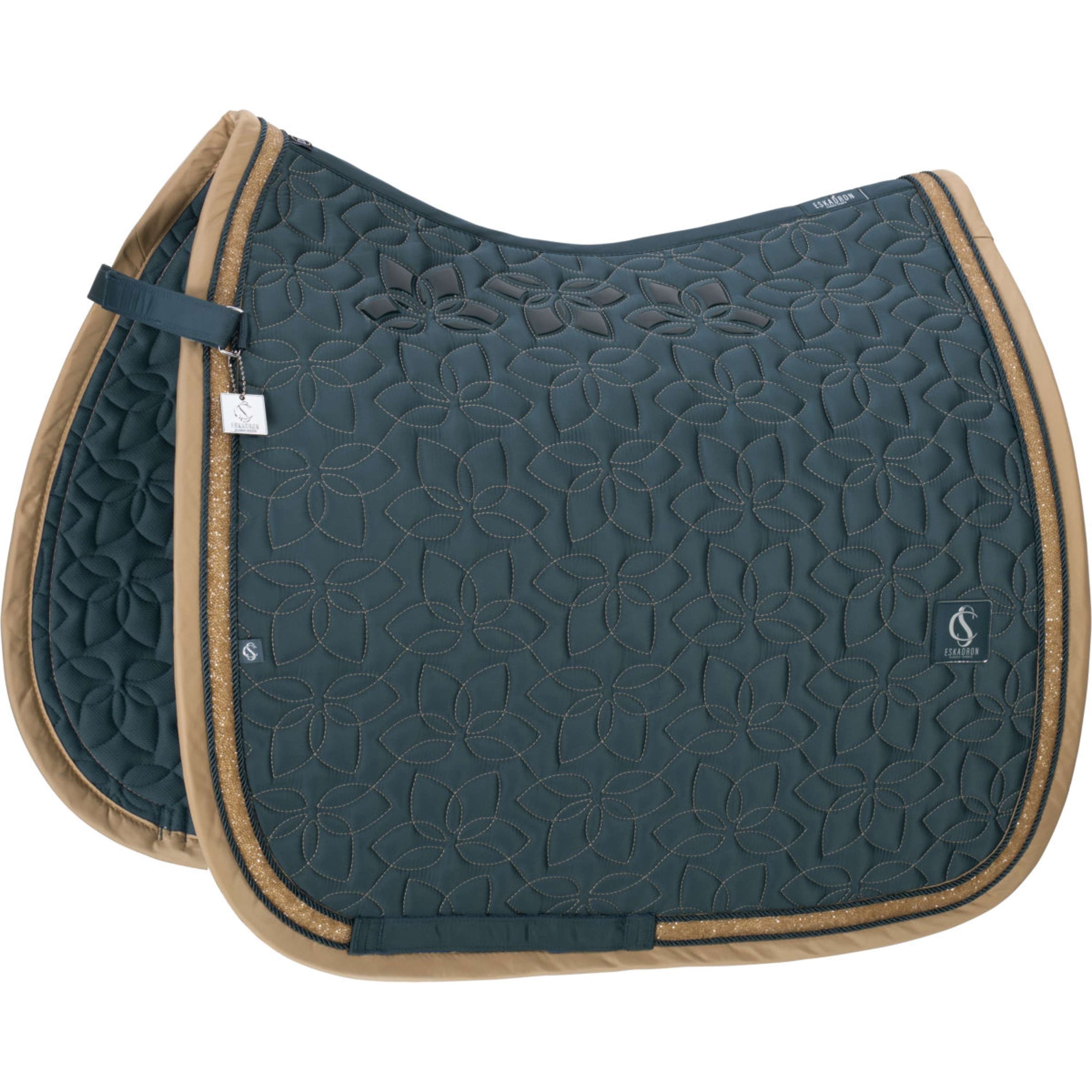 Eskadron Tapis de Selle Classic Sports Glossy Jewel Contrast Dressage Ocean Eskadron Tapis de Selle Classic Sports Glossy Jewel Contrast Dressage Ocean