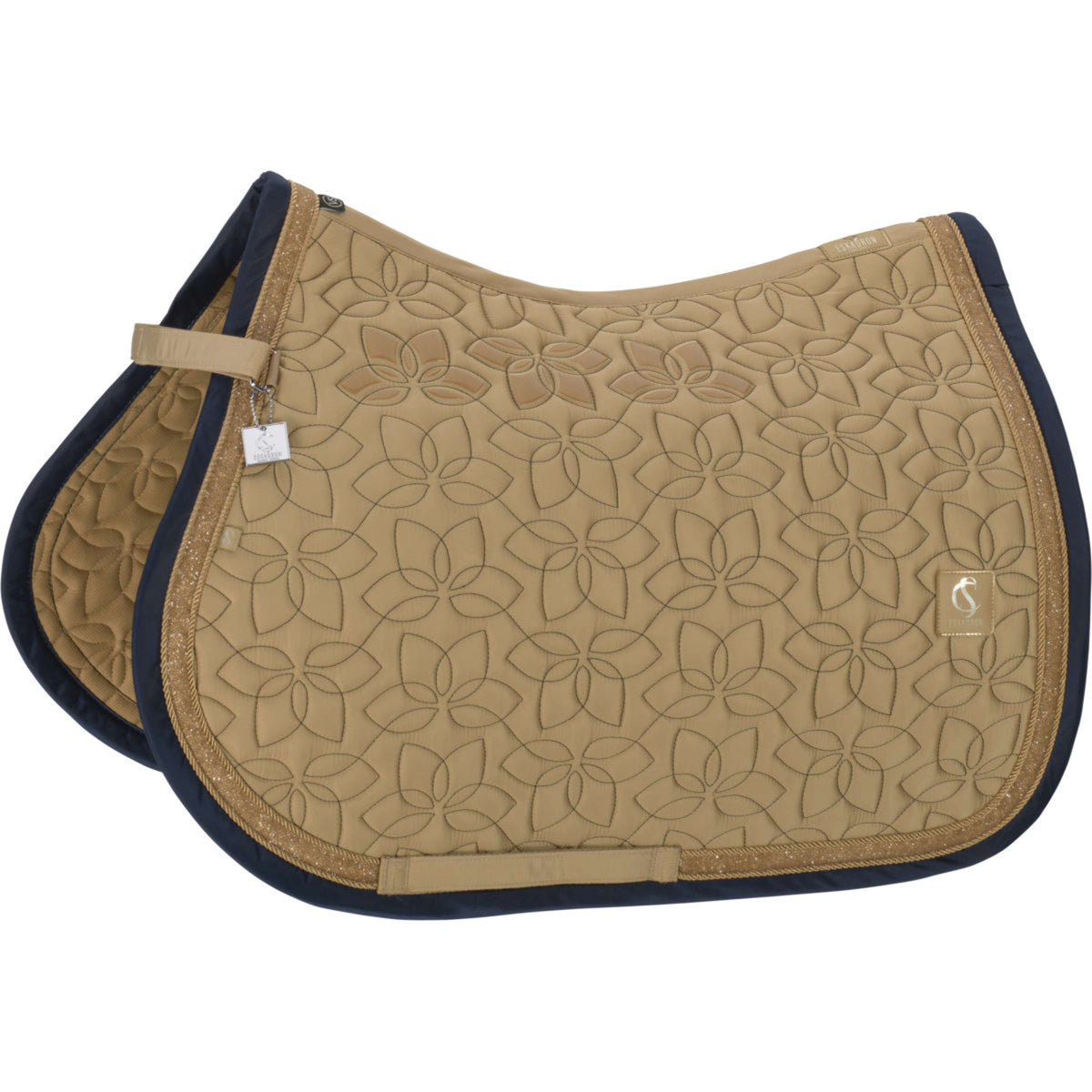 Eskadron Tapis de Selle Classic Sports Glossy Jewel Contrast Polyvalent Sierra