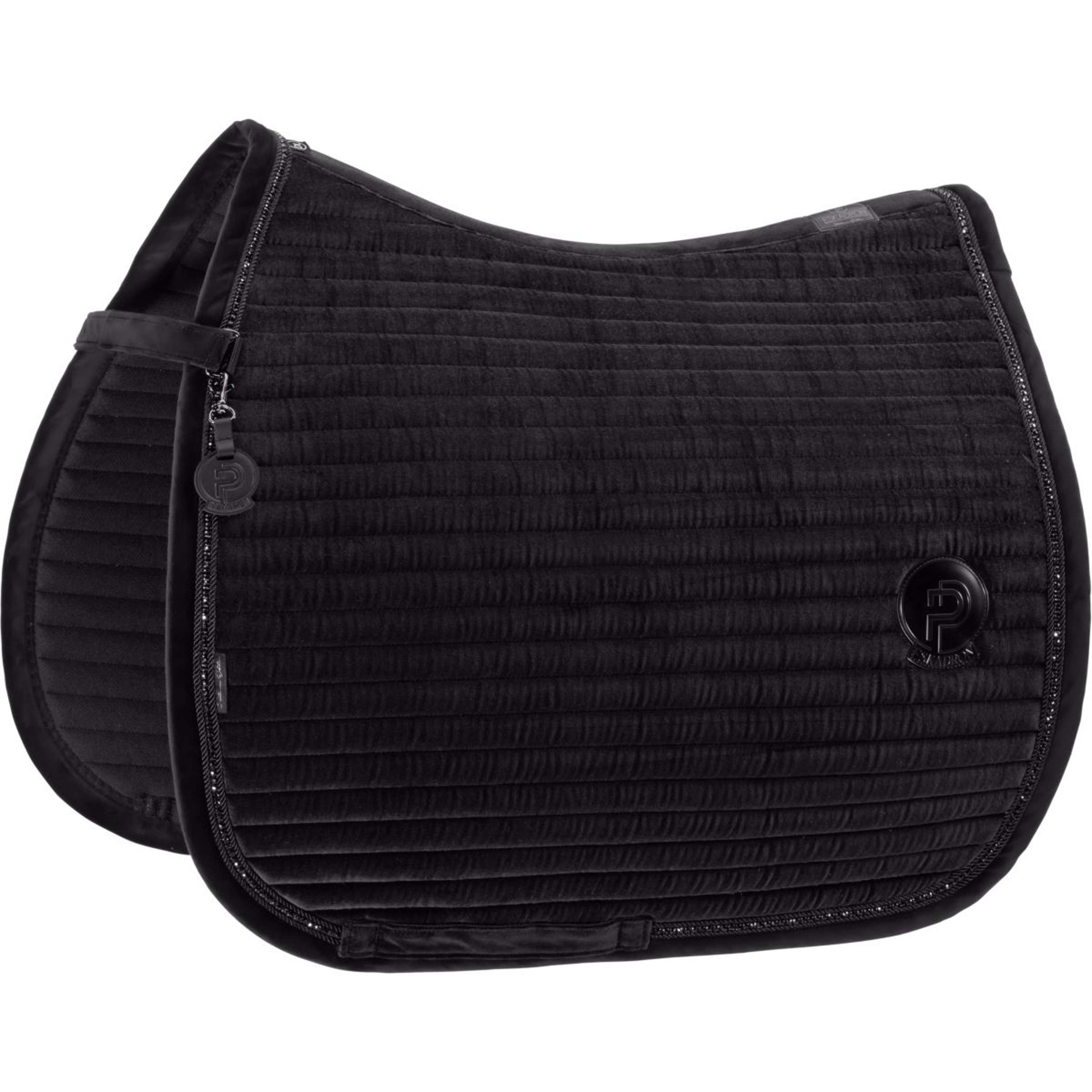 Eskadron Tapis de Selle Platinum '26 Velvet Crystal Dressage Noir Eskadron Tapis de Selle Platinum '26 Velvet Crystal Dressage Noir