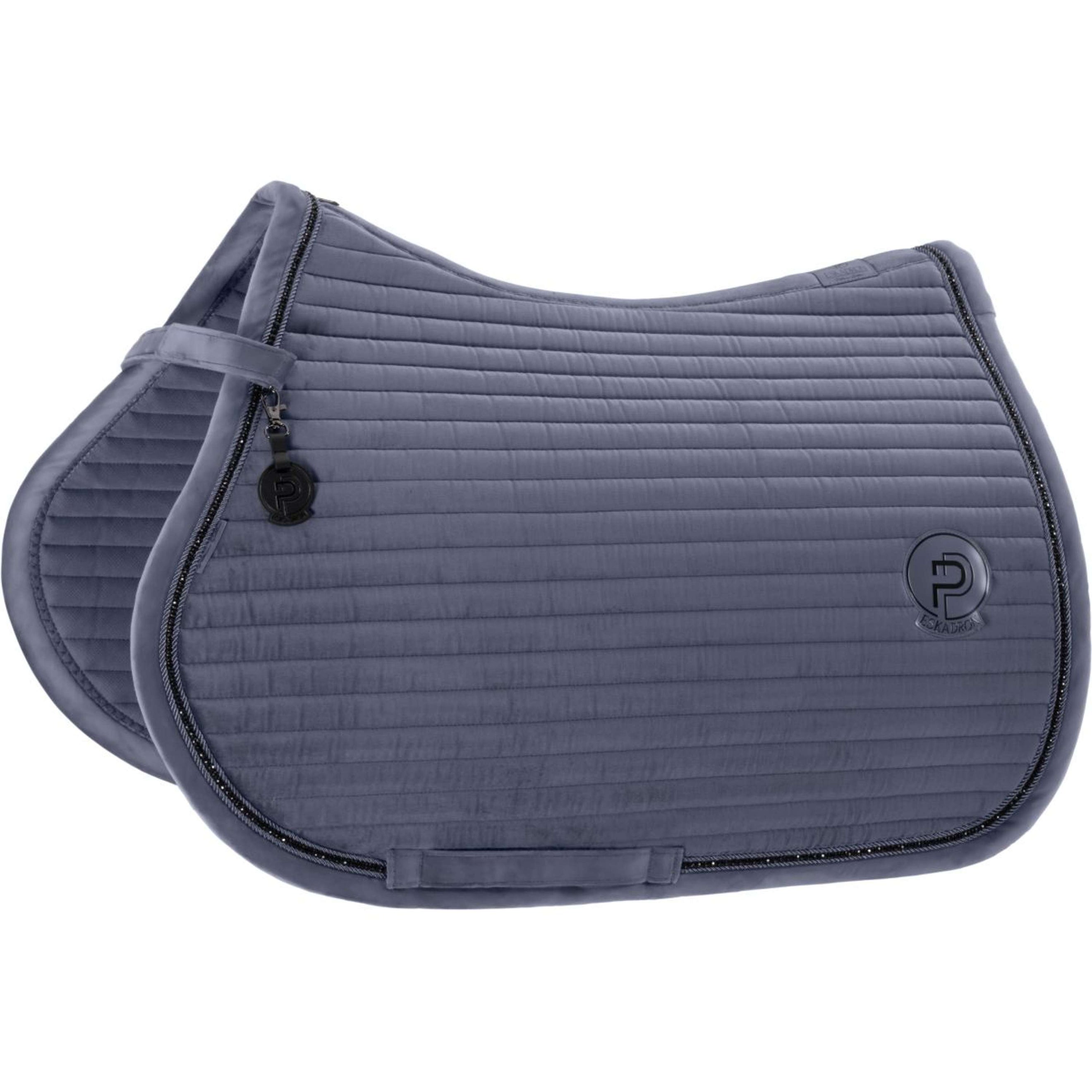 Eskadron Tapis de Selle Platinum '26 Velvet Crystal Polyvalent Slate Blue Eskadron Tapis de Selle Platinum '26 Velvet Crystal Polyvalent Slate Blue