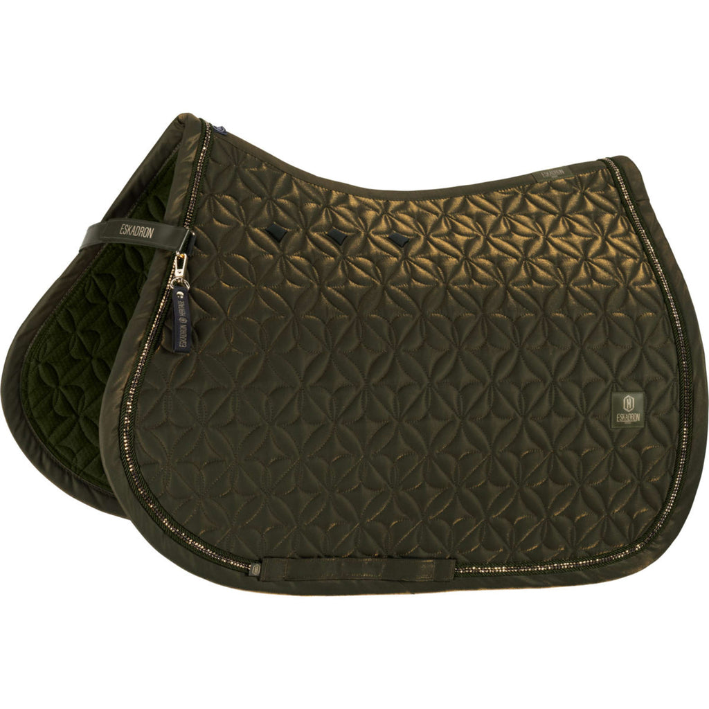 Eskadron Tapis de Selle Heritage Glam Crystal Polyvalence Deep Moss