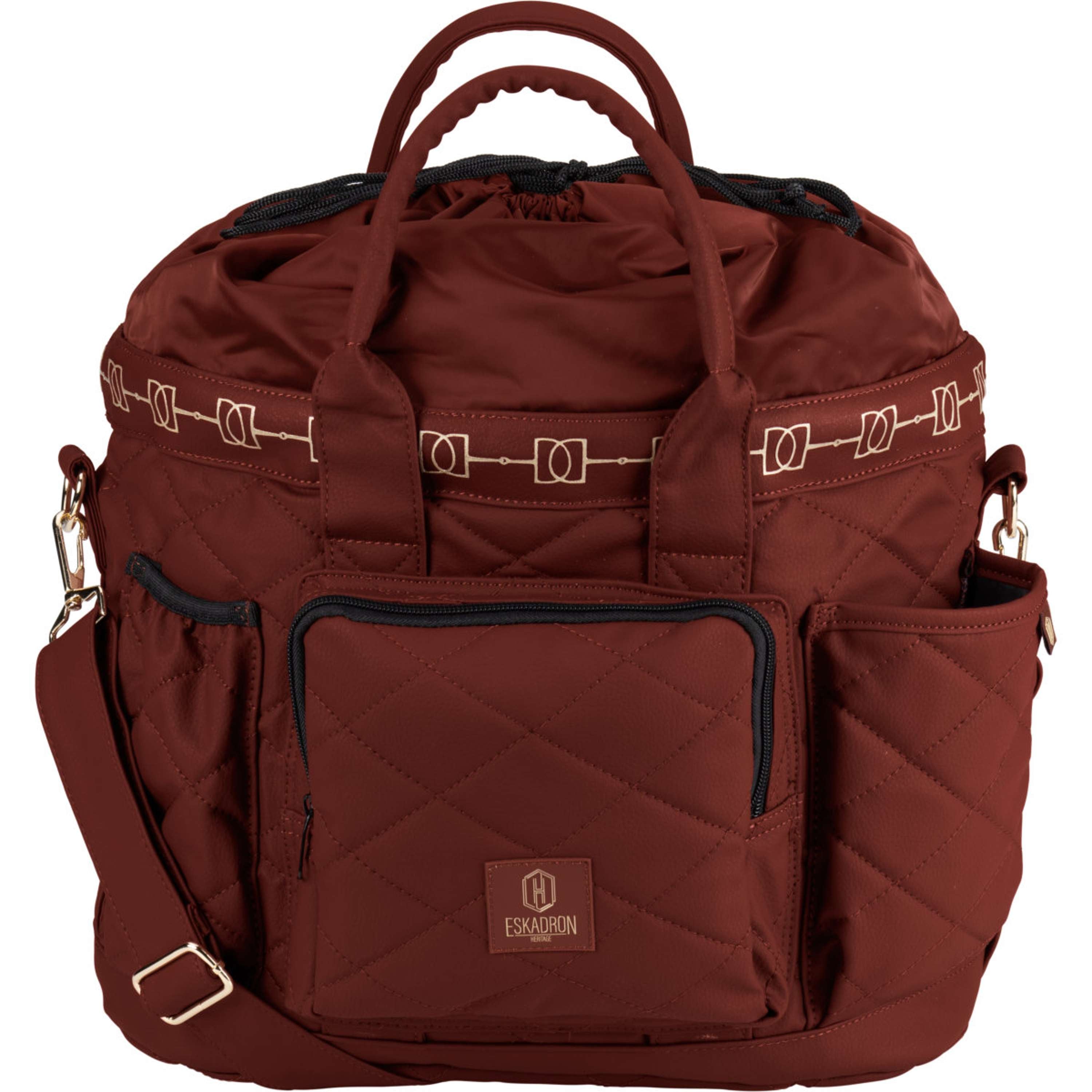 Eskadron Trousse de Pansage Heritage Faux Leather Merlot