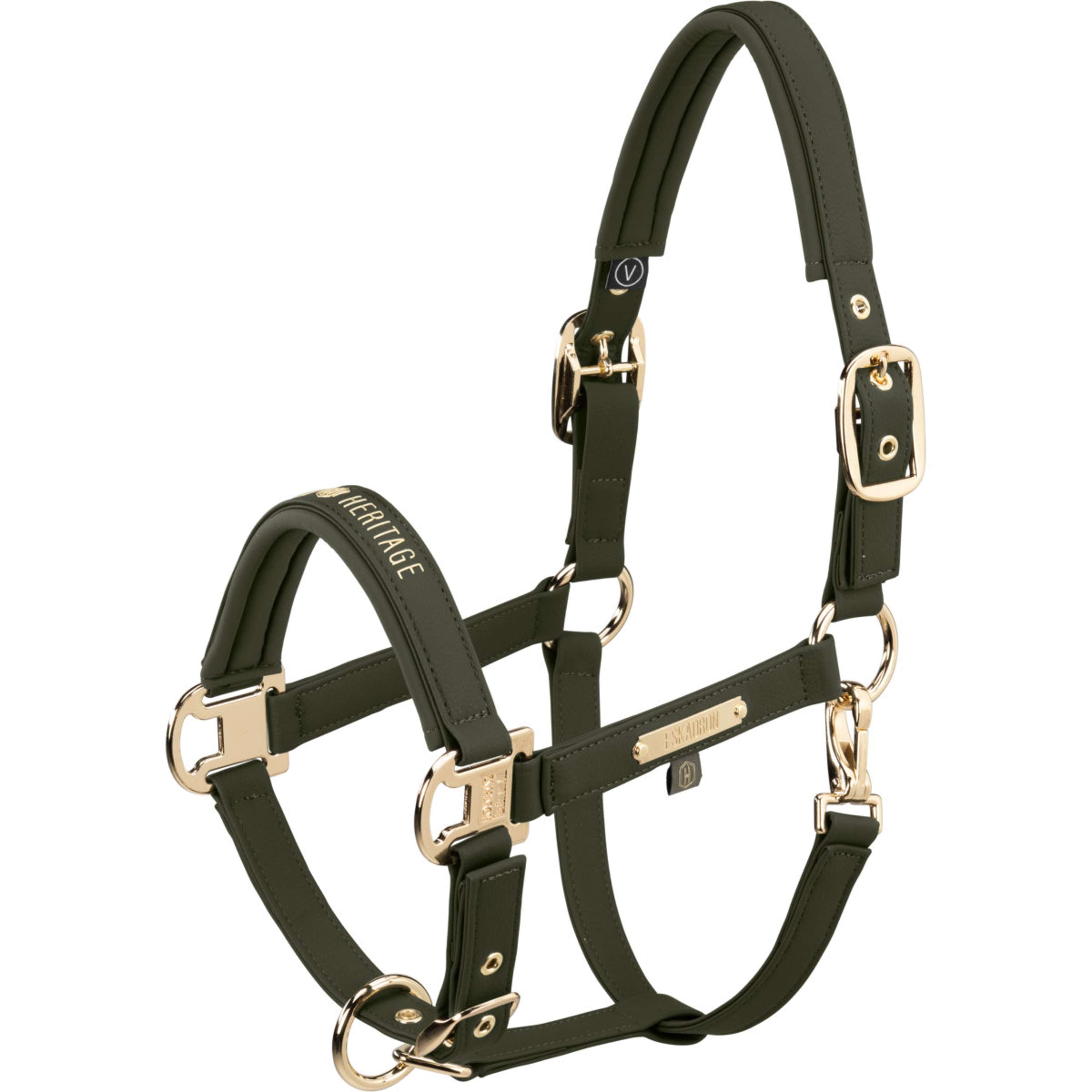 Eskadron Licol Heritage Faux Leather Double Pin Deep Moss