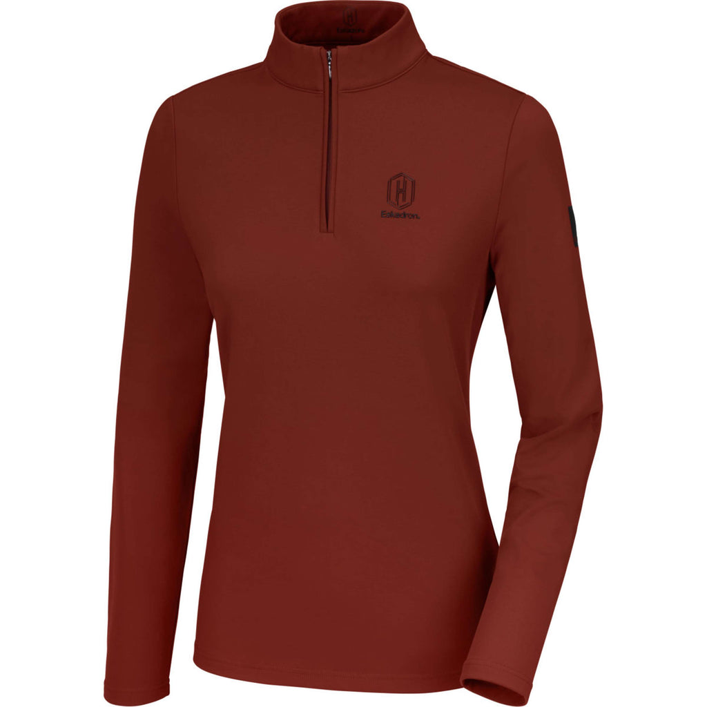 Eskadron Shirt Heritage Half-Zip Merlot