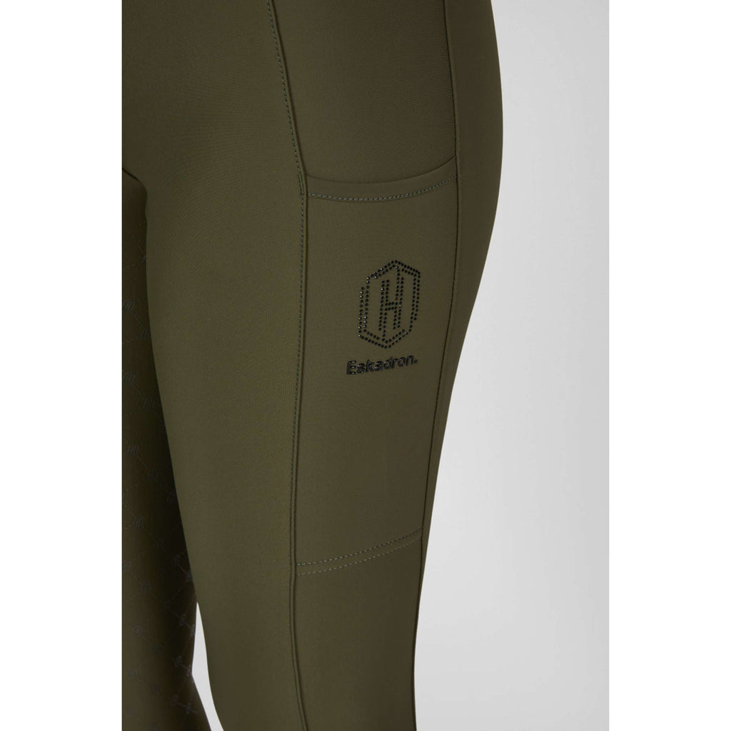 Eskadron Legging d'Équitation Heritage Pro Full Grip Deep Moss