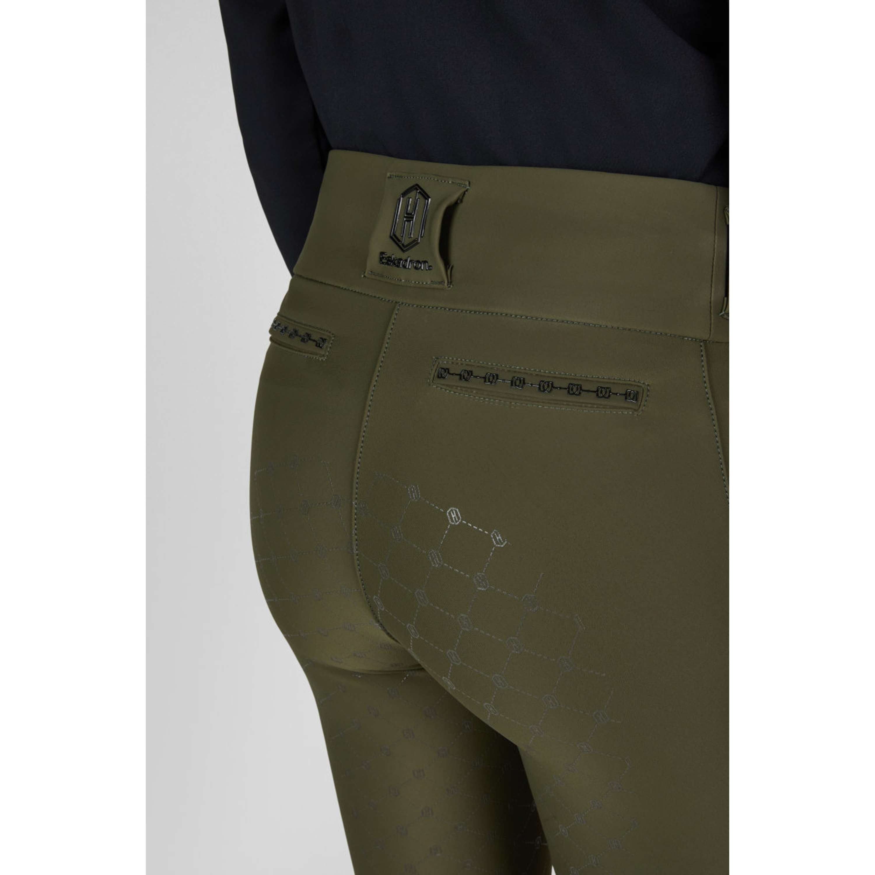 Eskadron Legging d'Équitation Heritage Pro Full Grip Deep Moss