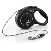 Flexi Laisse pour Chien New Classic Corde Noir