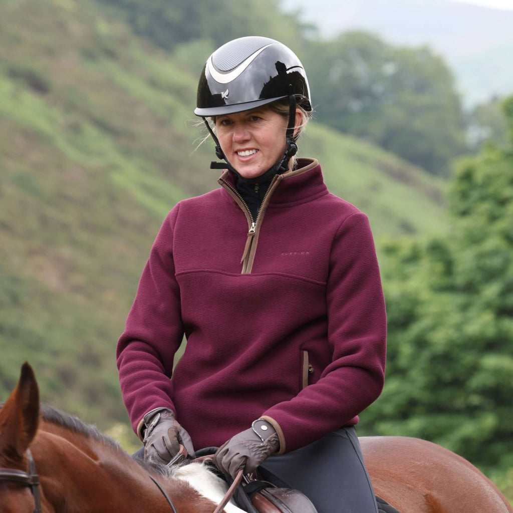 Aubrion by Shires Pull Original Fleece Maroon Red